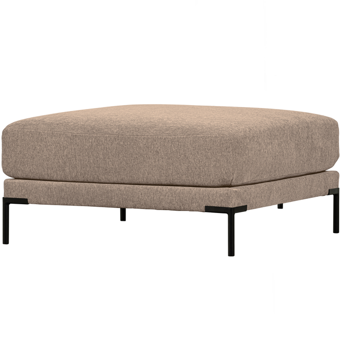 vtwonen Couple Poef - Polyester - Mud Melange - 44x100x100