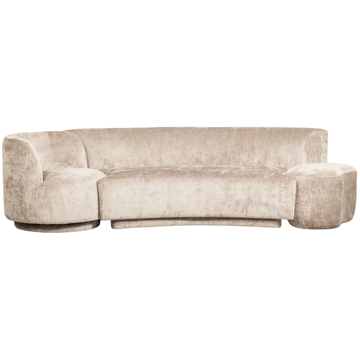 WOOOD Combi-Popular Bank - Chenille - Naturel - 72x345x97