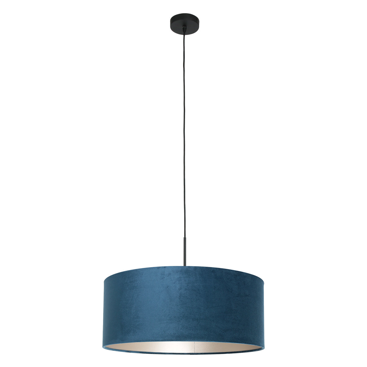 Steinhauer - hanglamp - Sparkled Light - blauw - metaal velours stof