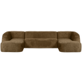 WOOOD Sloping U-Bank - Velvet - Brass