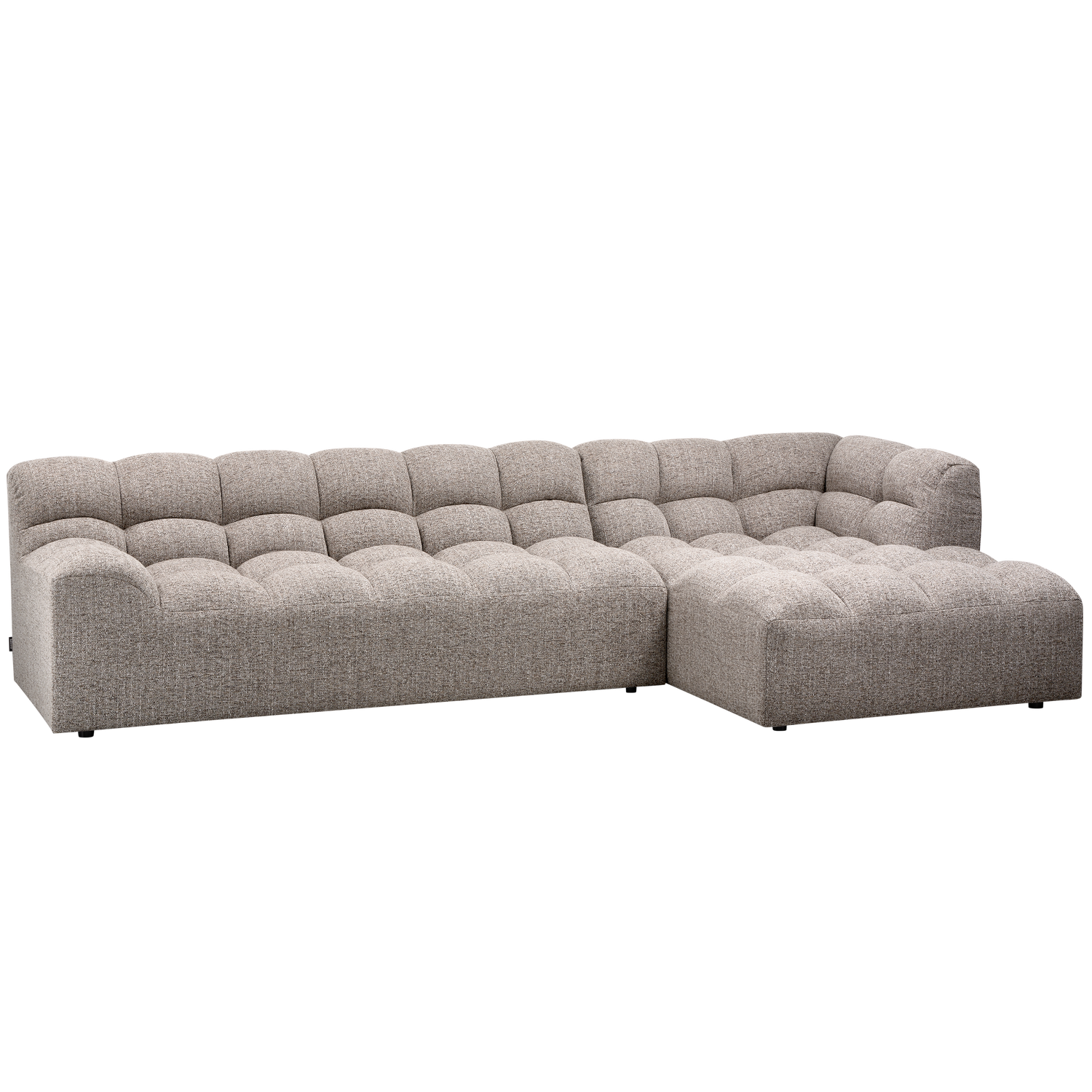 WOOOD Allure Chaise Longue Bank Rechts - Polyester - Klei - 79x324x165