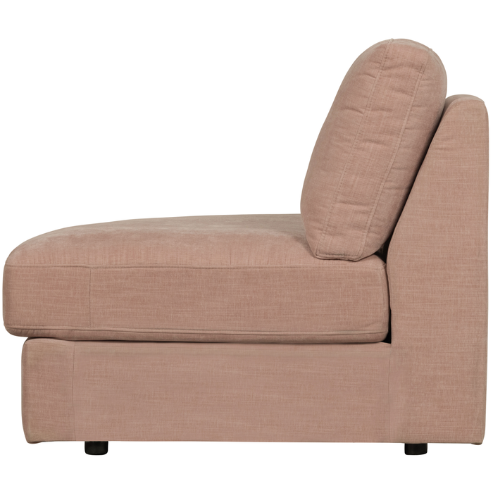 vtwonen Family 1-Zits Bank Element Ronde Hoek Links - Polyester -Roze