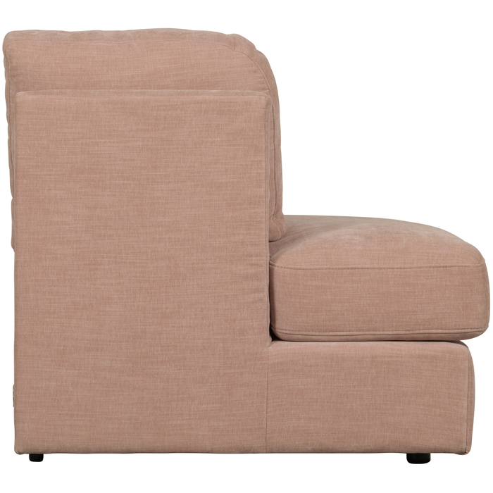vtwonen Family 1-Zits Bank Element Ronde Hoek Links - Polyester -Roze