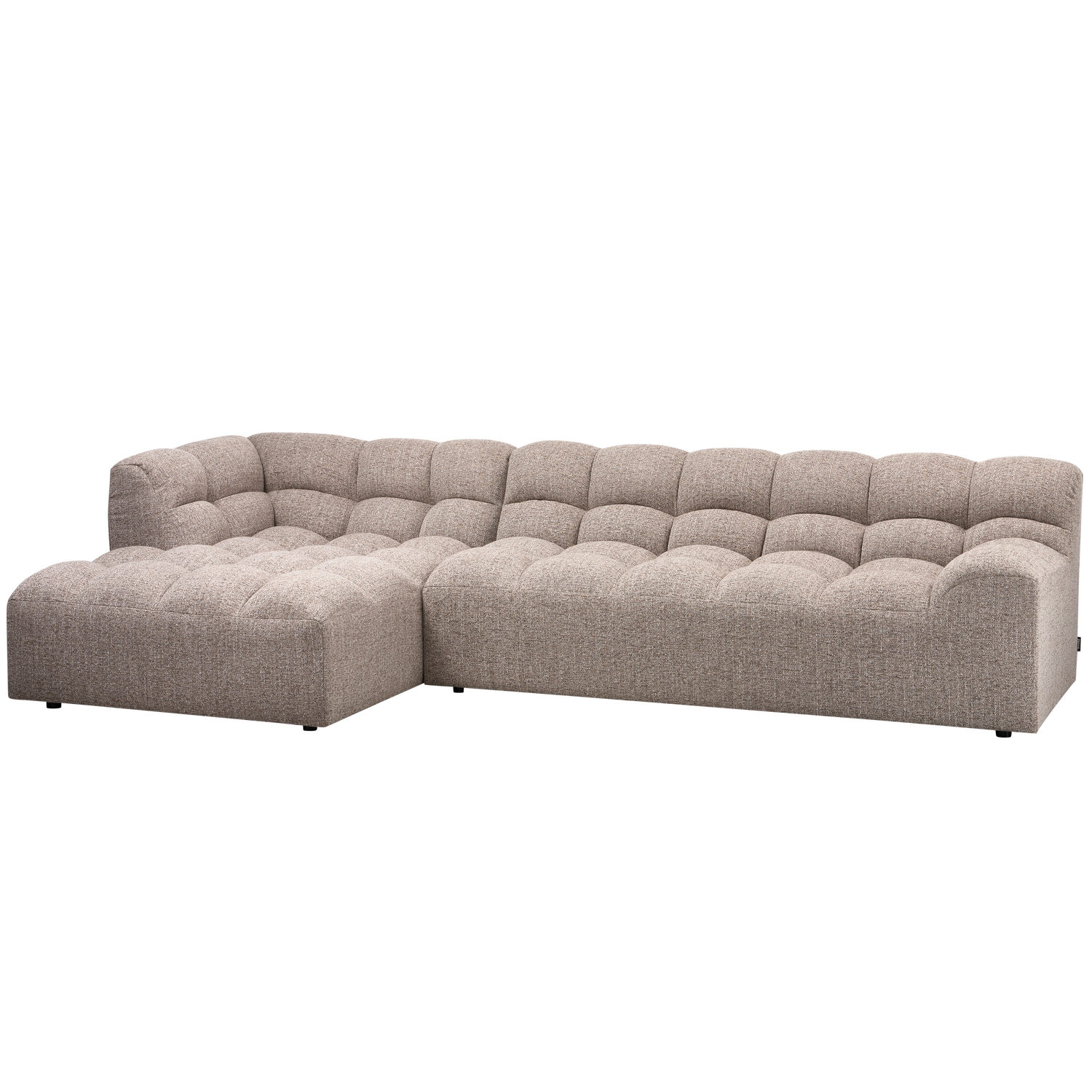 WOOOD Allure Chaise Longue Bank - Polyester - Bruin Melange-79x324x165