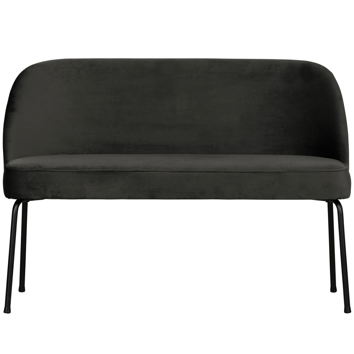 WOOOD Vogue Eetbank - Velvet - Zwart - 82,5x120x59