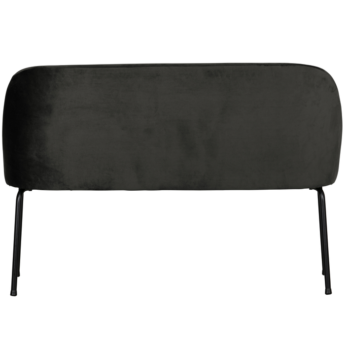 WOOOD Vogue Eetbank - Velvet - Zwart - 82,5x120x59