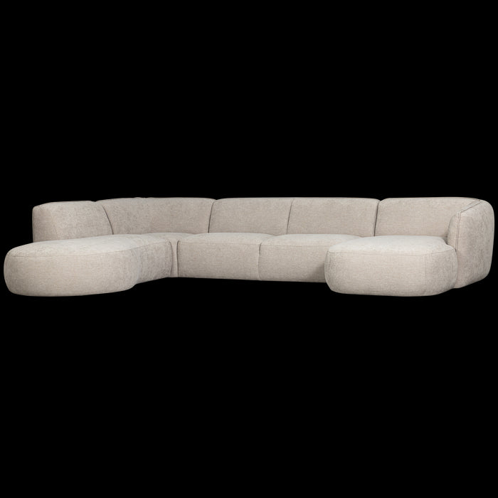 WOOOD Polly Bank Links- Polyester - Zand - 71x353x150|245