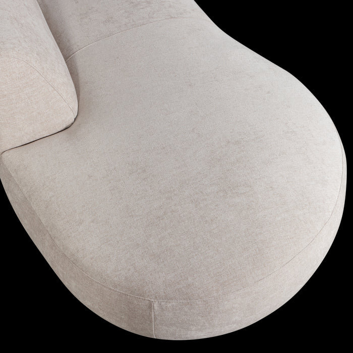 WOOOD Polly Bank Links- Polyester - Zand - 71x353x150|245