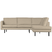 WOOOD Rodeo Hoekbank Rechts - Bouclé - Beige - 85x266x213
