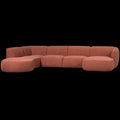 WOOOD Polly Bank Links - Polyester - Roze - 71x353x150|245
