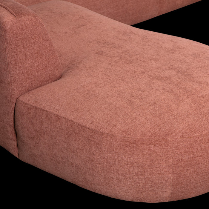 WOOOD Polly Bank Links - Polyester - Roze - 71x353x150|245