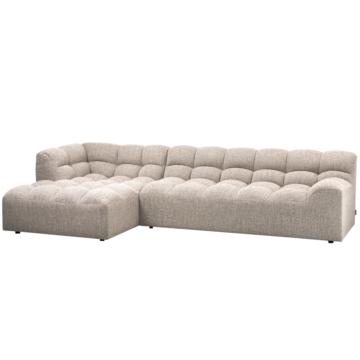 WOOOD Allure Chaise Longue Bank Links - Polyester - Naturel-79x324x165
