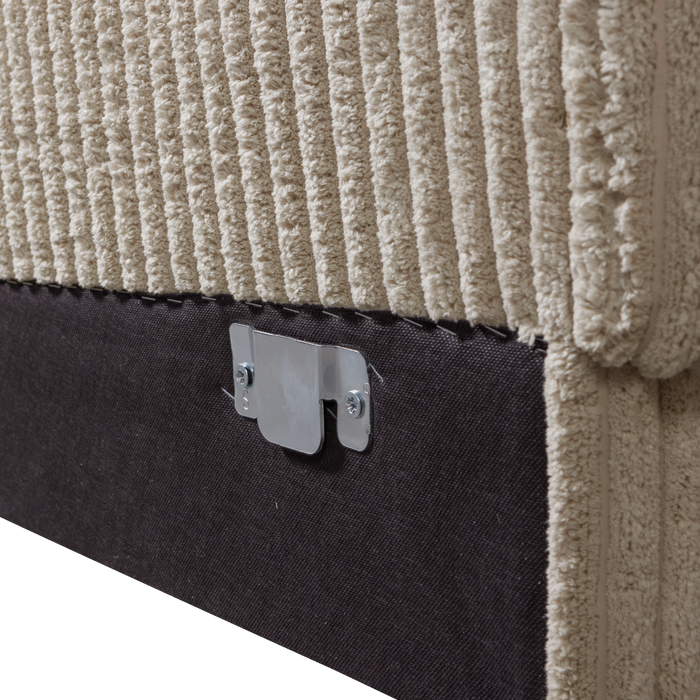 WOOOD Second Date 1-zits Element - Grove Ribstof - Travertin