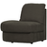 vtwonen Family 1-Zits Bank Element Ronde Hoek Links - Polyester -Zwart