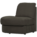 vtwonen Family 1-Zits Bank Element Ronde Hoek Links - Polyester -Zwart
