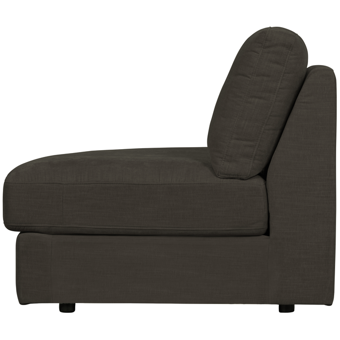 vtwonen Family 1-Zits Bank Element Ronde Hoek Links - Polyester -Zwart