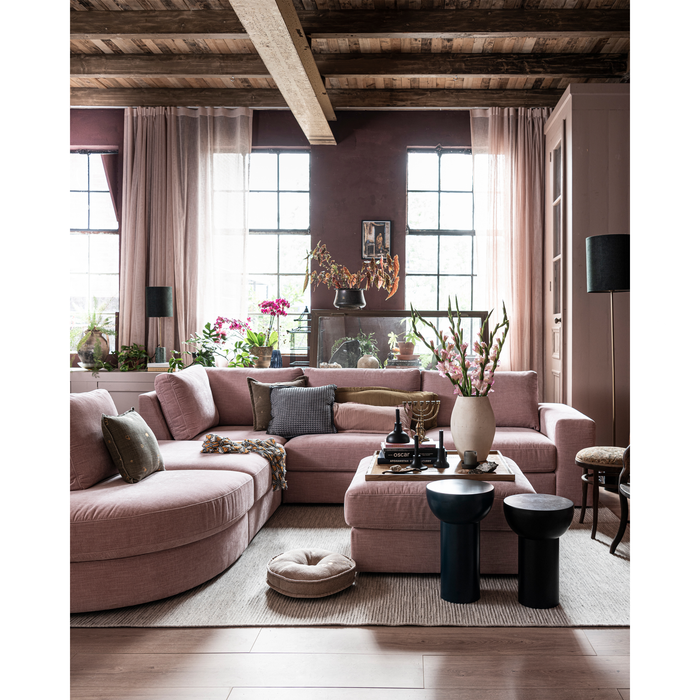 vtwonen Family Hoek Bank Element - Polyester - Roze