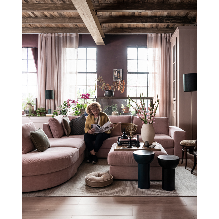 vtwonen Family Hoek Bank Element - Polyester - Roze