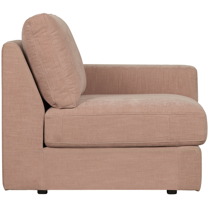 vtwonen Family 1-Zits Bank Element  Arm Rechts - Polyester - Roze