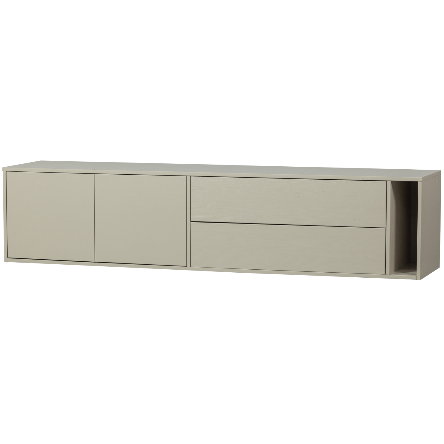 vtwonen Settle Down TV-meubel - Grenenhout - Dust - 45x200x44