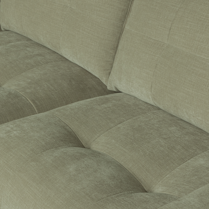 vtwonen Bar Chaise Longue Links - Stof - Groen - 87x280x170