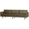 WOOOD Bank 3-Zits Rodeo - Structure Velvet - Bonsai - 85x277x86