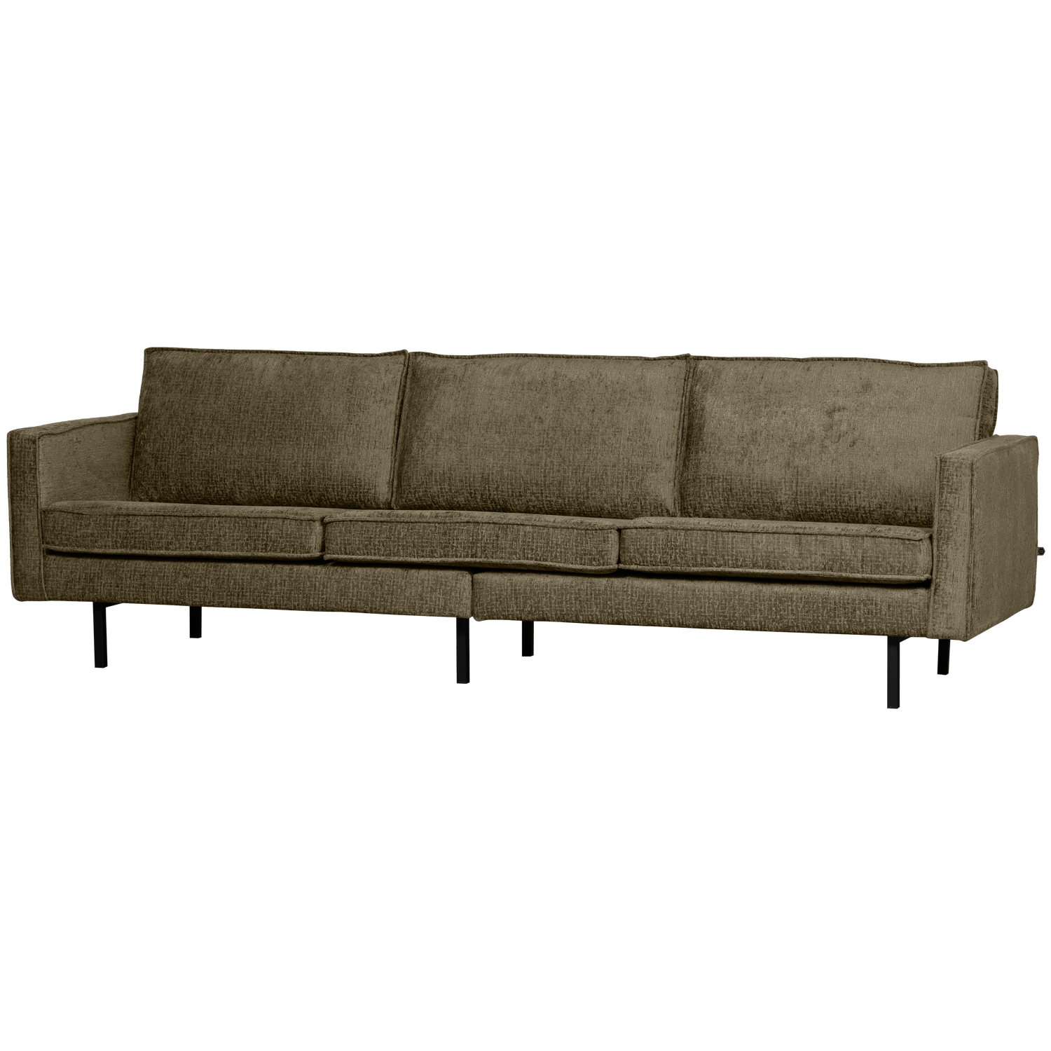 WOOOD Bank 3-Zits Rodeo - Structure Velvet - Bonsai - 85x277x86