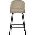 WOOOD Vogue Barkruk H 89 cm - Polyester - Beige