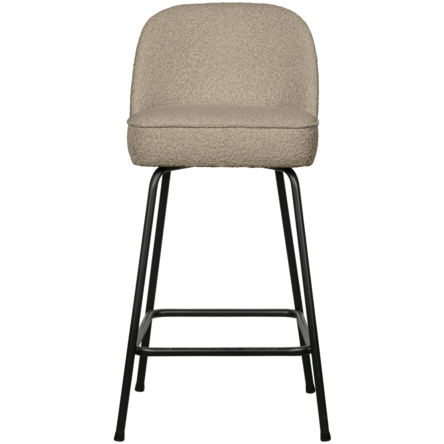 WOOOD Vogue Barkruk H 89 cm - Polyester - Beige