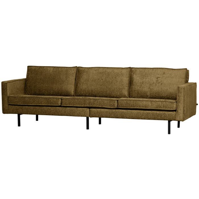 WOOOD Bank 3-Zits Rodeo - Structure Velvet - Brass - 85x277x86