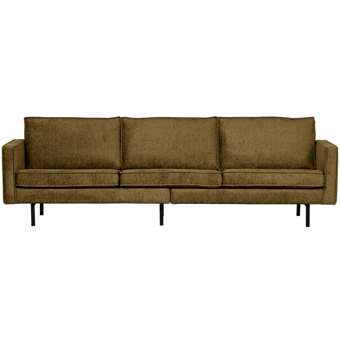 WOOOD Bank 3-Zits Rodeo - Structure Velvet - Brass - 85x277x86