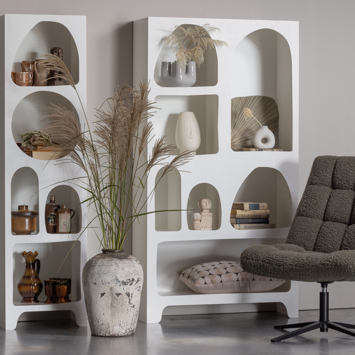 WOOOD Caz Vakkenkast - Plywood - Wit - 180x95x32