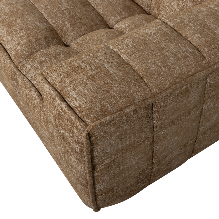 WOOOD Timor 4-Zits Bank - Polyester - Caramel Melange - 81x297x92