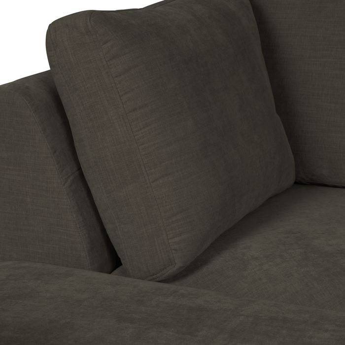 vtwonen Family Hoek Bank Element - Polyester - Antraciet