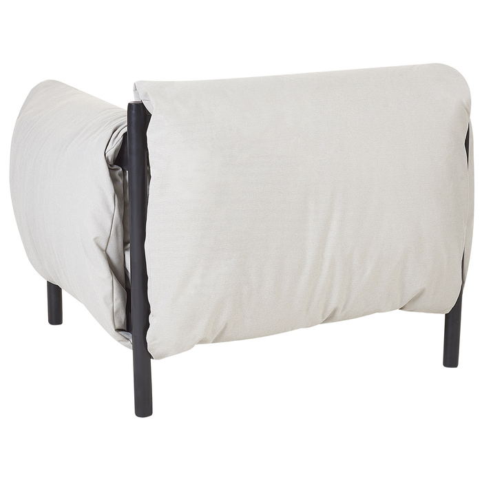 Beliani - ESPERIA - Loungeset 5-zits - Lichtgrijs - Aluminium