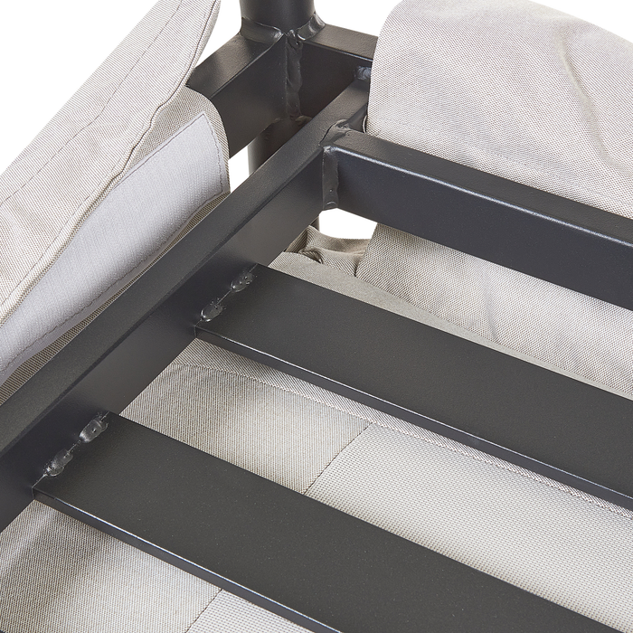Beliani - ESPERIA - Loungeset 5-zits - Lichtgrijs - Aluminium