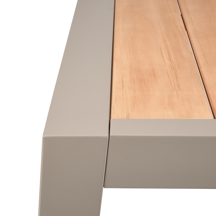 WOOOD Sulphur Tuintafel - Hout|Aluminium - Zand - 75x220x100