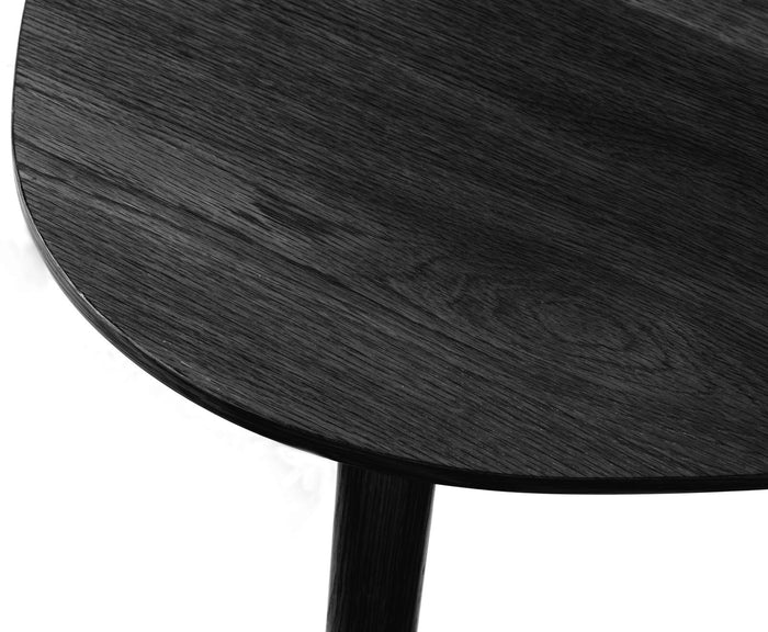 Giga Living - Salontafel Adda Rond Zwart Eiken Set van 2