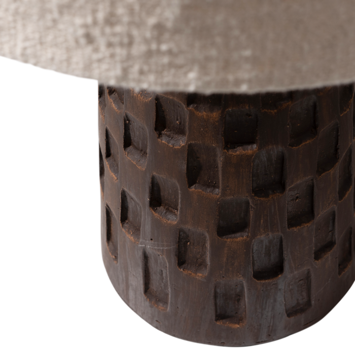 WOOOD Loaf Tafellamp - Terracotta - Naturel - 46x30x30