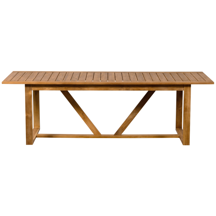 WOOOD Beaver Tuintafel - Teak - Naturel - 75x240x90