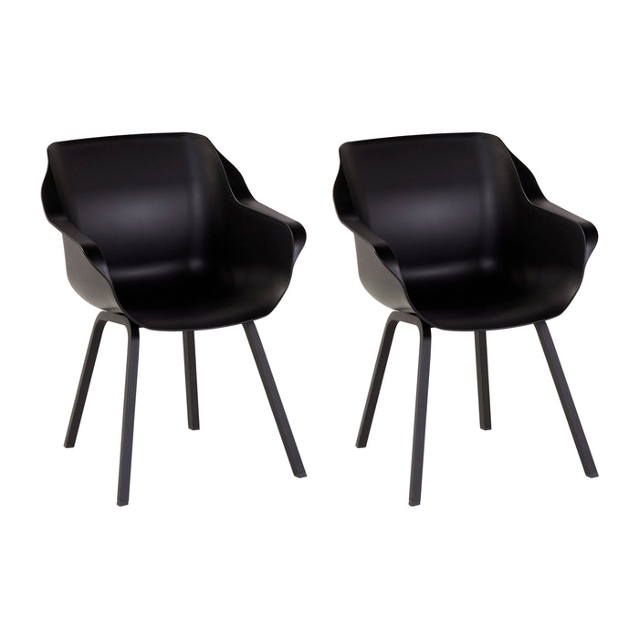 Hartman Sophie Element Tuinstoel - Set van 2 - Carbon Black