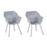 Hartman Sophie Element Tuinstoel - Set van 2 - Misty Grey