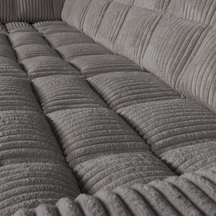 WOOOD Second Date Hoekbank Links - Grove Ribstof - Terrazzo