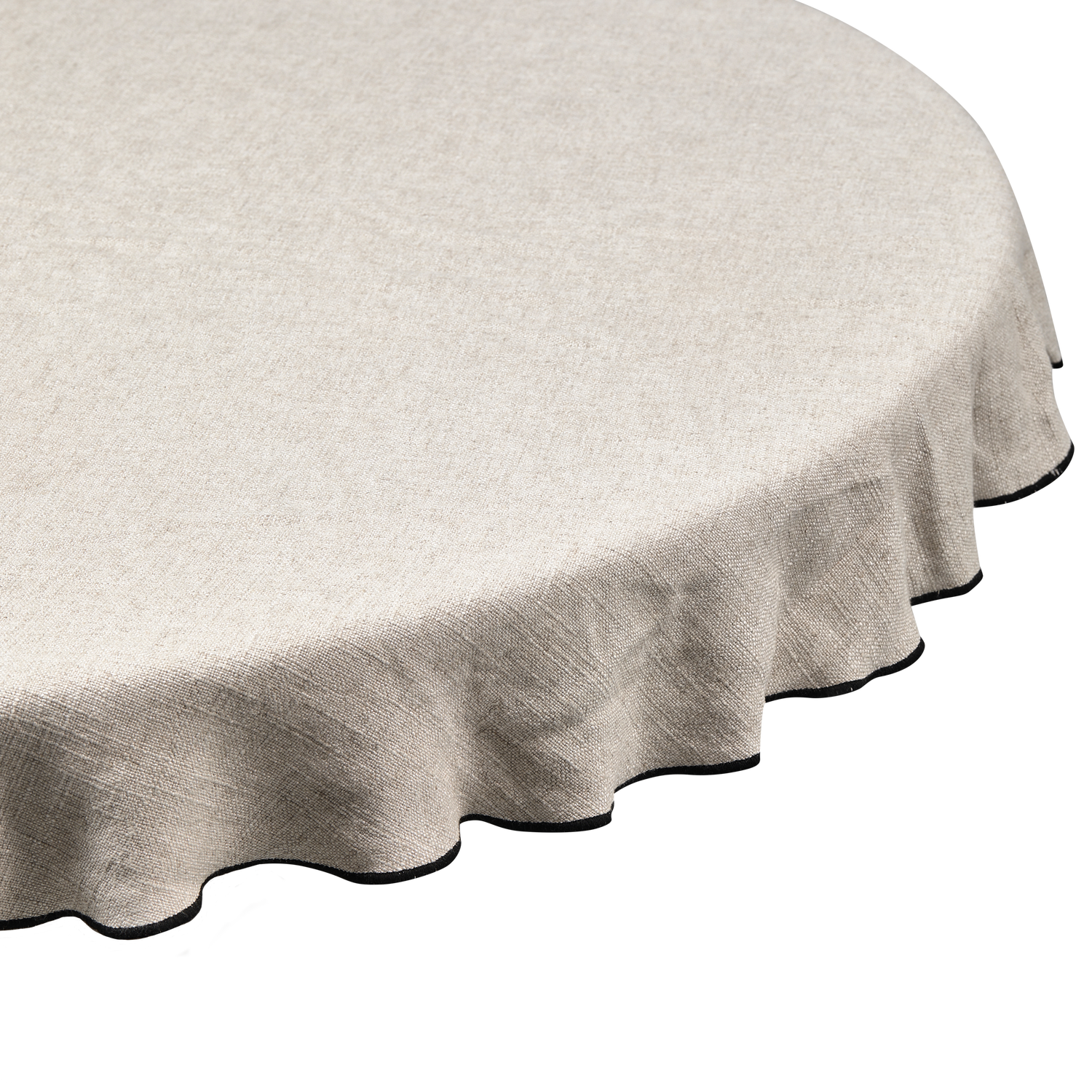 WOOOD Tafelkleed Stitch - Polyester - Naturel - 1x140x140