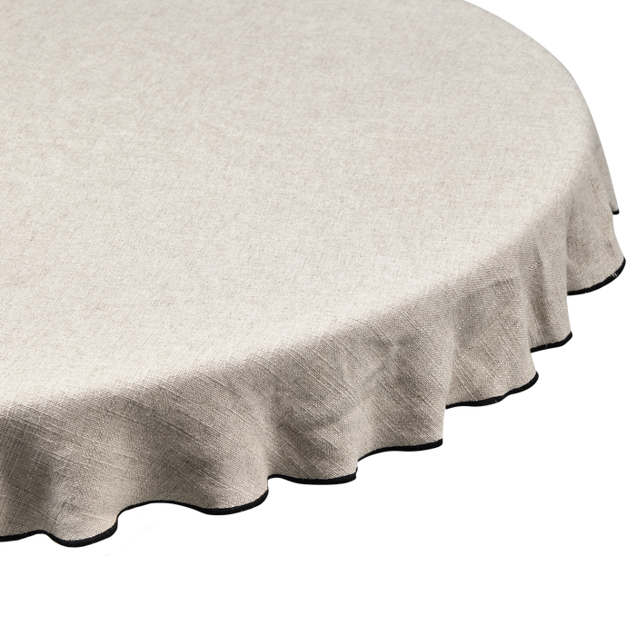 WOOOD Tafelkleed Stitch - Polyester - Naturel - 1x140x140