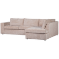 WOOOD Hoekbank Rechts Hajo - Chenille - Sand - 84x283x197
