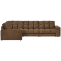 WOOOD Second Date Hoekbank Links - Structure Velvet - Brass