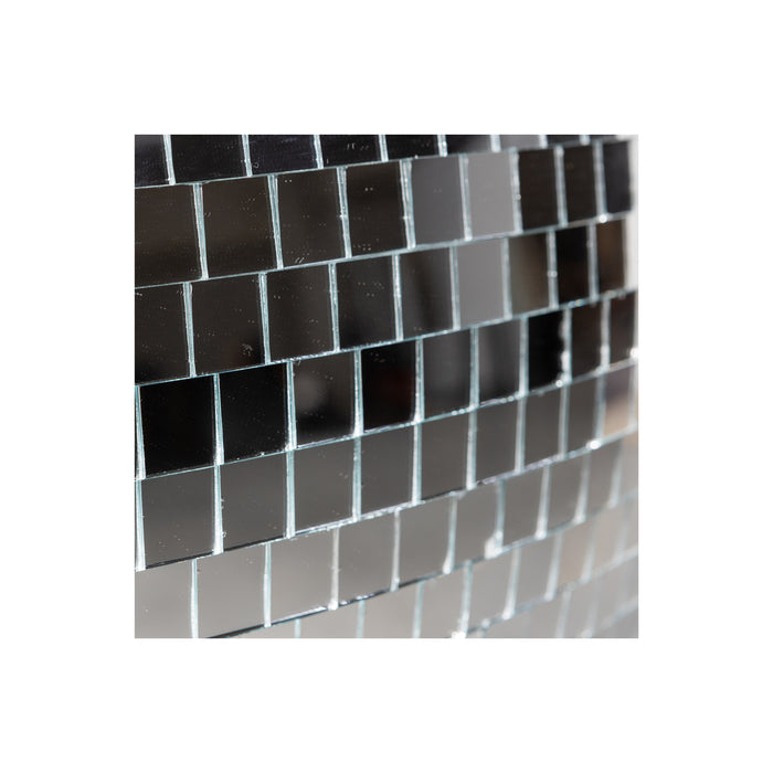 WOOOD Boney Discobal - Glas - Zilver - 80x80x80