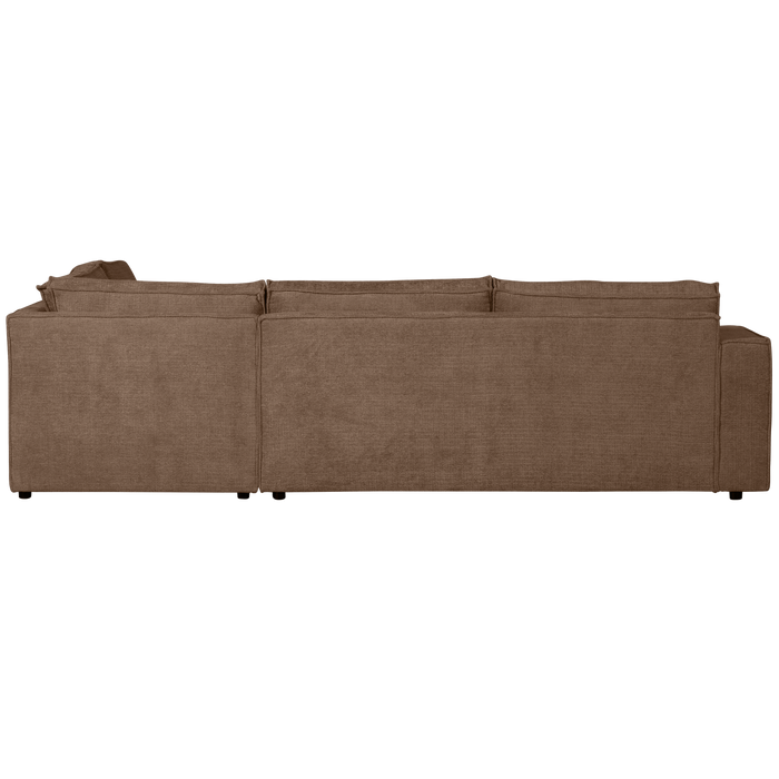 WOOOD Hoekbank Rechts Hajo - Chenille - Mud - 84x283x197