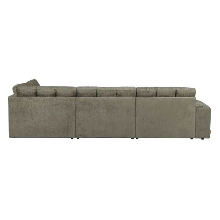 WOOOD Second Date Hoekbank Rechts - Structure Velvet - Frost